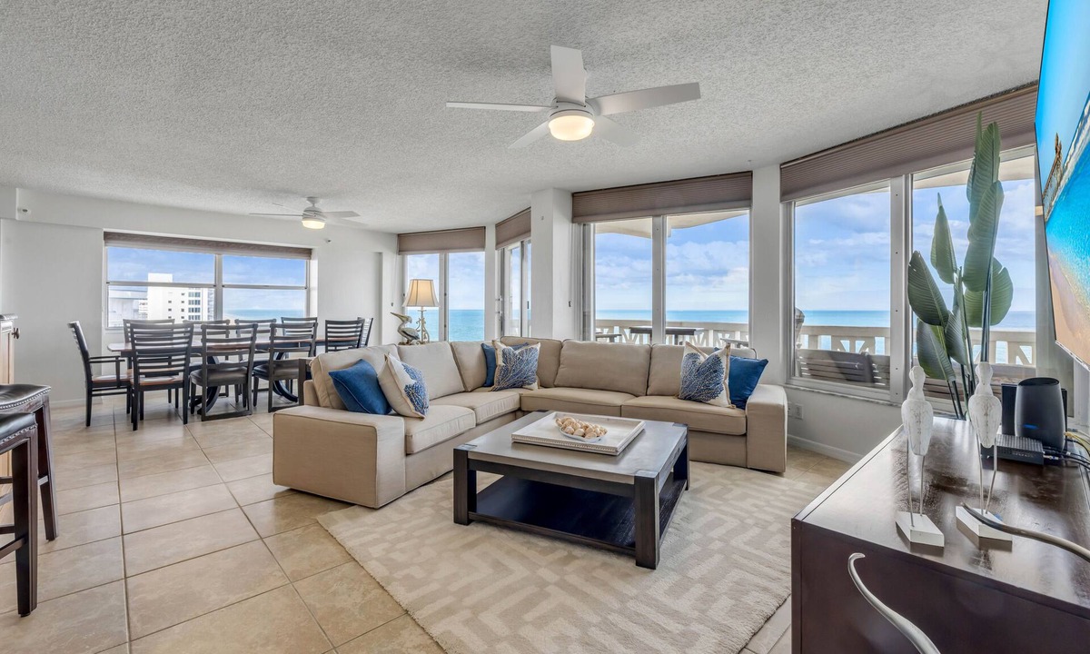 Ormond-by-the-Sea Condo | Direct Oceanfront Corner Condo, Family-Friendly with Beachfront Pool and Garage Parking