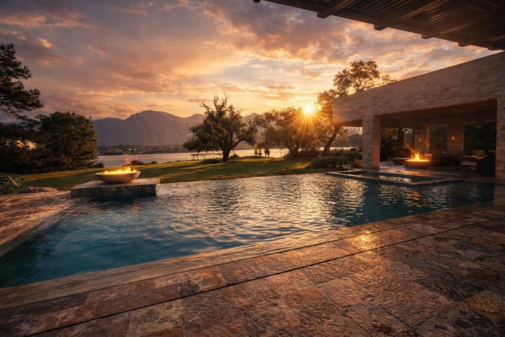 Santiago Villa | FIFA BBVA Stadium and Monterrey near this 4 bedroom Lakefront Villa, transport on demand