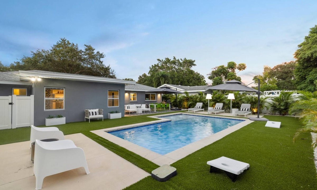 Arlington Park House | NEW! Artsy 3BR/2BA Pool Home Arlington Park Near Beaches
