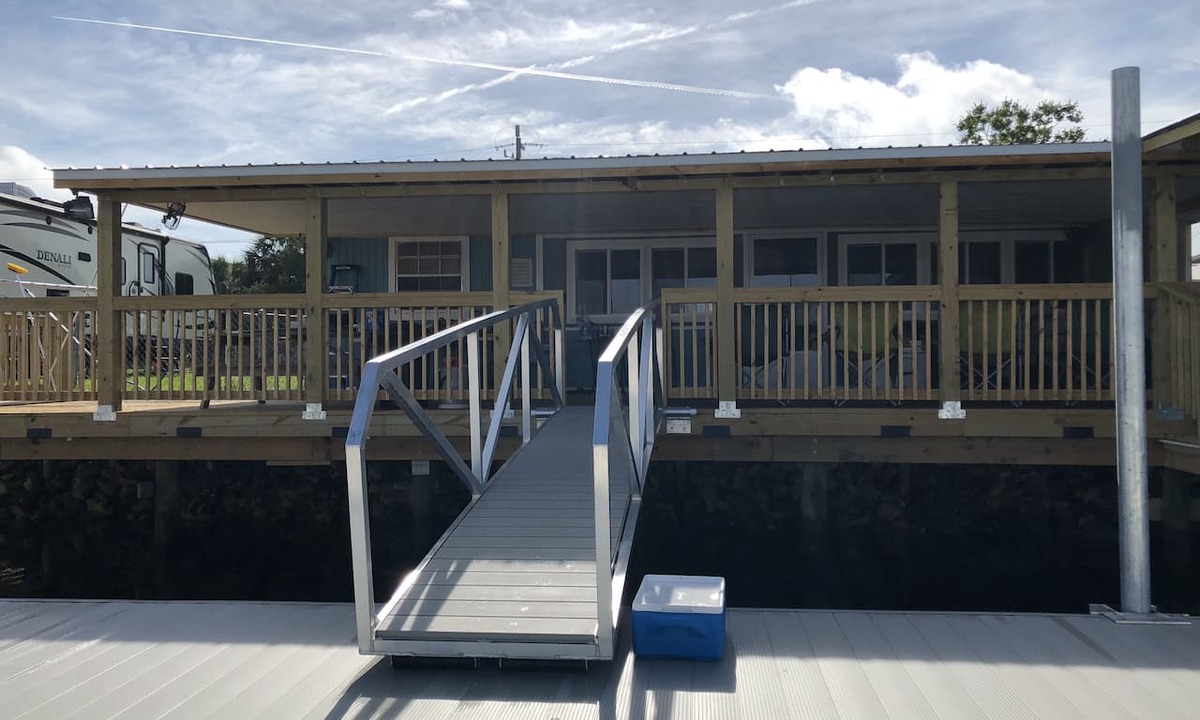 Keaton Beach House | NO STAIRS. dock is steps away on main deep water canal in Keaton Beach !
