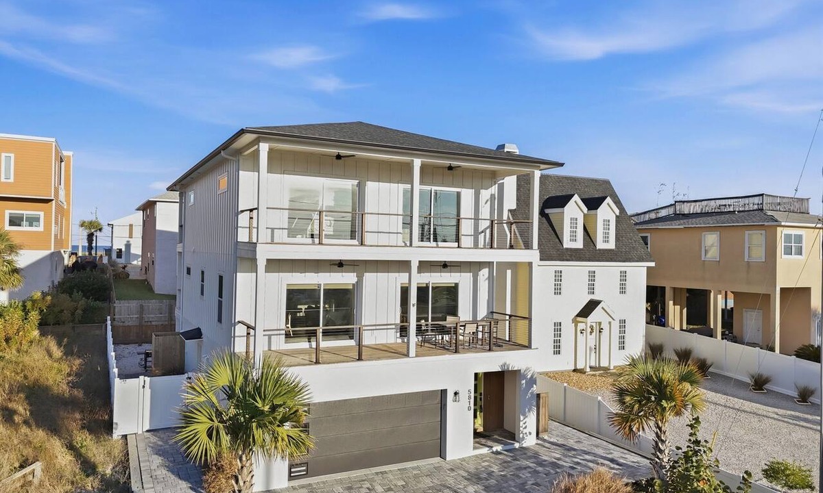 Butler Beach House | Steps to Beach + Private Pool, Theater & Arcade