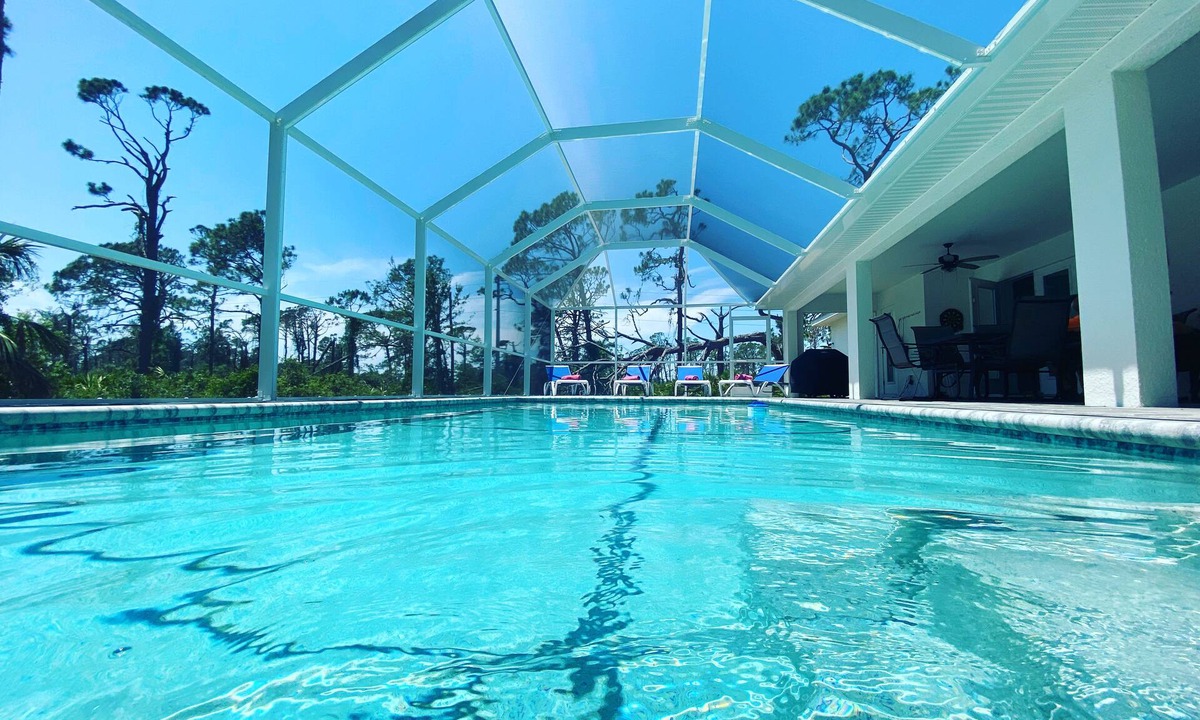 Rotonda Heights House | Ultimate Privacy: 3BR/2BA Heated Pool, Screened, Green Belt, No Neighbors