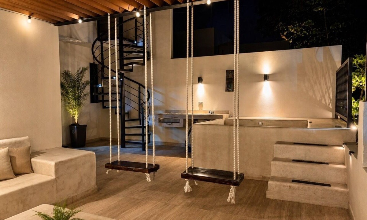 Zama Apartment | Your Tulum escape awaits. Relax in a private rooftop pool, enjoy tropical views from 3 balconies, 3 bedrooms with smart TV's, and stay minutes from beaches, cenotes, dining, and nightlife.