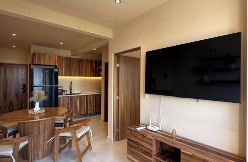 Ejidal Apartment | 10 min. from beach, New luxury condo w/Pool, Gym, Sauna, Parking and laundry!