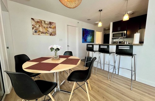 Crosstown Apartment | 2BR+Sofabed, 2Bath, Private 500sqft sundeck, EV Parking w/Pool, Sauna, Hot Tub