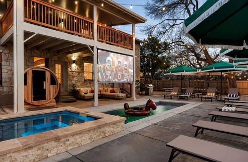 Round Rock West House | 5BR Oasis w Pool, Spa & Fire Pit