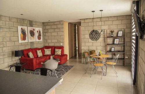 Downtown Guadalajara Apartment | Amazing View Loft wGym Coworking 2 BD Tribu Colon 301