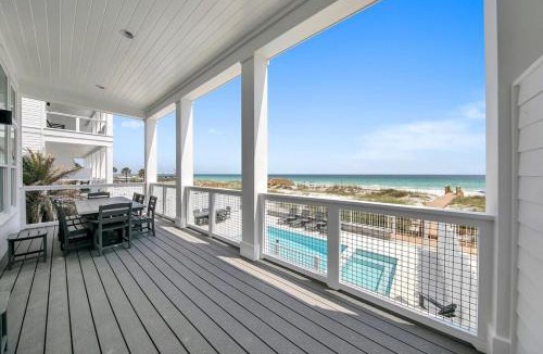 Fort Walton Beach House | Beach Front 8 BR 6 BA Pool & Hot Tub Pickleball Fun