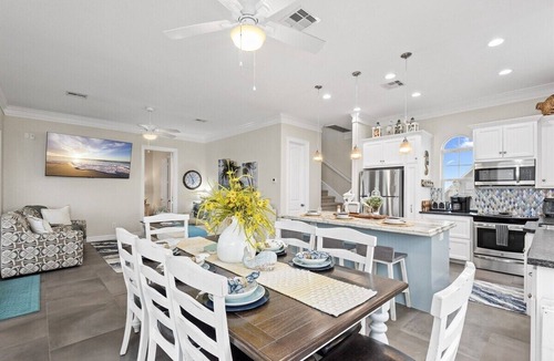 Sandhill Shores House | Beachfront Sleeps 14 | Hot Tub | Fire Pit and Deck
