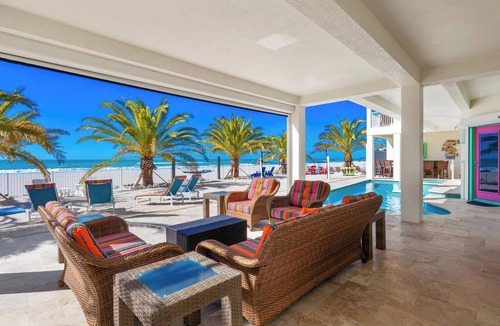 Ilexhurst House | Bikini's & Martini's Beachfront: Direct Gulf Front! Pool, Spa, Pro-Series Loaded Game Room & Arcade