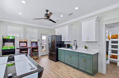 Miramar Beach House | Bougie Buffalo: Private beach steps away, Heated pool, Golf cart, Game room