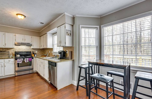 Church Street House | Centrally Located Fayetteville Home: Deck + Yard