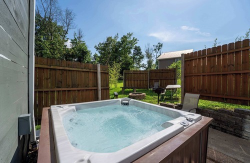 Bryant Cabin | Cloud 9 Cabin with an indoor pool, hot tub, & fire pit!