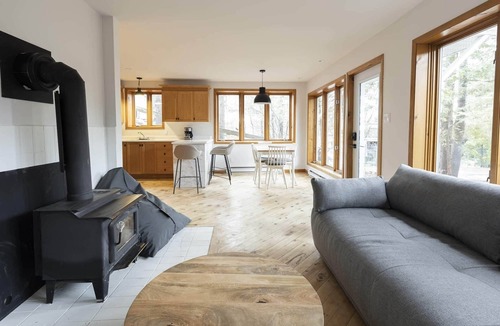 North Hatley Ski Chalet | Le Huard - Chalet rustique de luxe à North Hatley