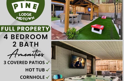 Piedmont Heights House | LUX Oasis 4 Bed2 Bath Hot Tub 3 Patio