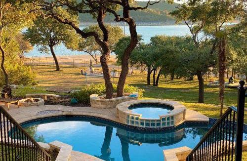 Leander House | Luxury Lake House w/Heated Pool & Multiple Spas