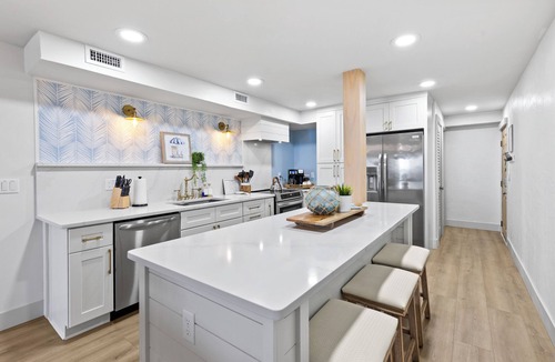 New Smyrna Beach Condo | OCEANFRONT! 2024 Luxuriously Renovated & Prof Decorated Condo on No Drive Beach