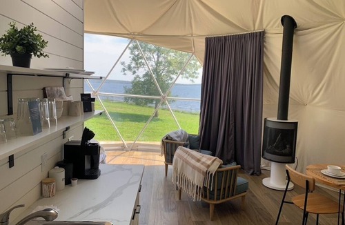 Feltzen South Cottage | Oceanside Glamping Dome near Lunenburg