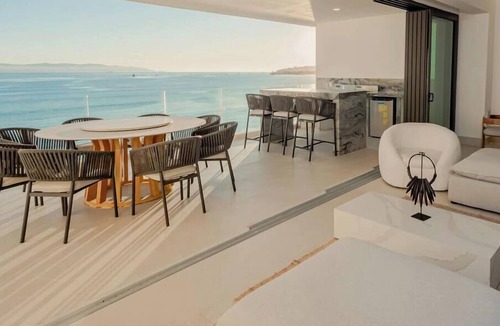 Bucerias Apartment | Panarea 4C | Beachfront 3BR + Outdoor Kitchen, Very Nice Ocean Views, Sleeps 8