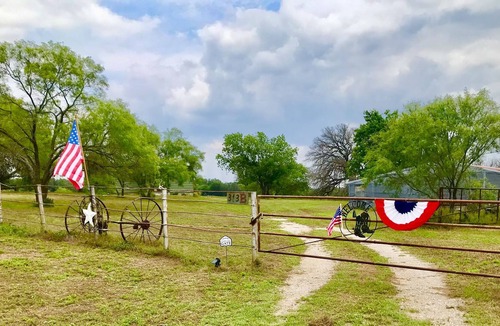 Energy Cabin | Rustic cabin with peaceful view of windmill, pond and great sunsets. Gated.
