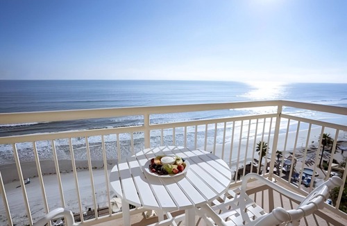 Daytona Beach Shores Hotel | Seafront Double Balc | The Shores | Ocean balcony, pool days | 2 Units
