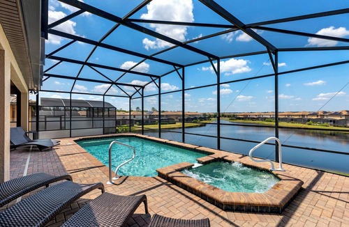 Four Corners Villa | Sunset View Villa, pool and spa -lake view - game room, resort, Nr Disney/Golf