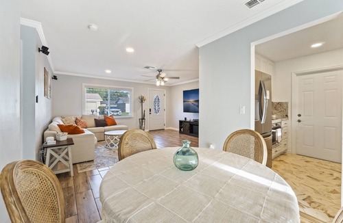 Crystal Lake House | Tropical Fenced Paradise, Hot Tub, & Home Theater