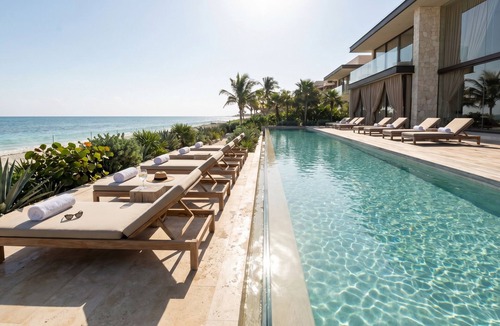 Zona Hotelera Villa | Villa Sian beachfront all-inclusive: chef, yacht, spa, gym, and transportation