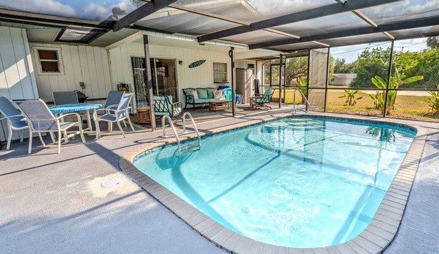 Charming 2BR Home w/Heated Pool & Arcade in Quiet Area – Perfect Location!