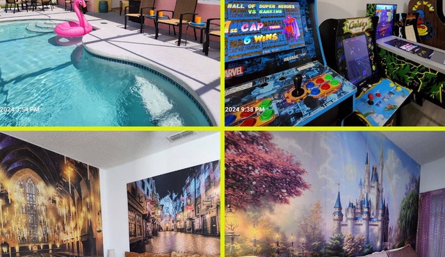 Disney Dreams Themed Villa Game room & Pool Sleeps 19