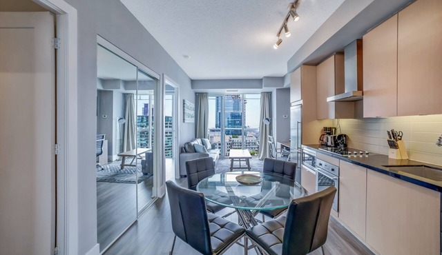 Executive 1BR at 300 Front St W | Balcony & Lake View