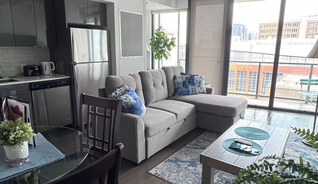 Executive 2 bed Condo King bed great LOCATION downtown with laundry