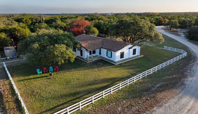 Flying B Ranch House on 52 acres in Bertram, TX