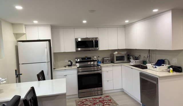 Fully furnished one bedroom and den basement with separate entrance