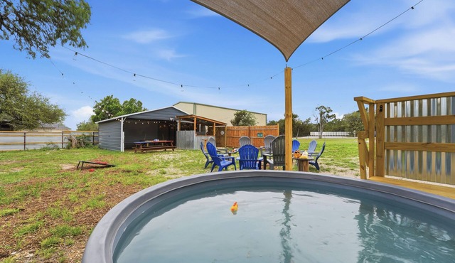 Game Barn Retreat | Cowboy Pool & Fire Pit
