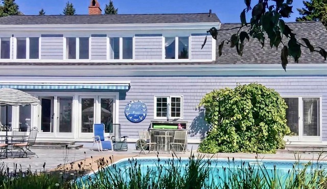 Gorgeous Oceanfront Estate with Heated, Fenced Seawater Pool