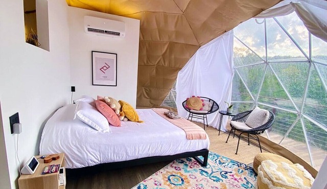 Habibi: Luxury Glamping in Treetop Dome + Dip Pool