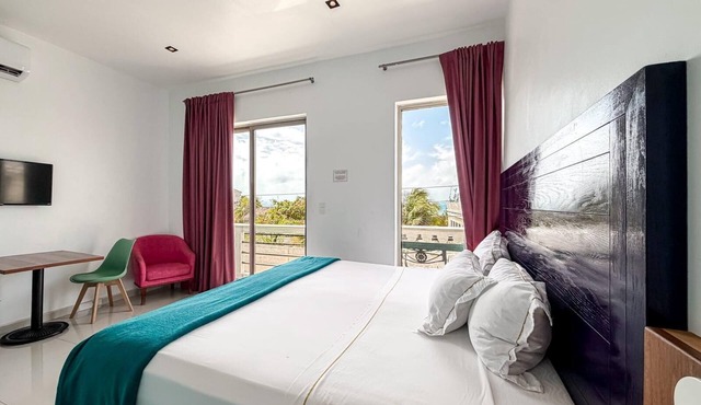Just steps from downtown with balcony