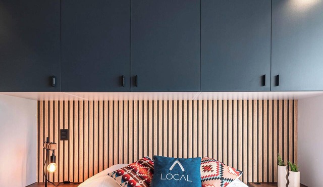 Loft con balcón y cocineta