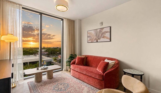 Luxury 2BR | Rooftop Pool | 30 Min to Stadium