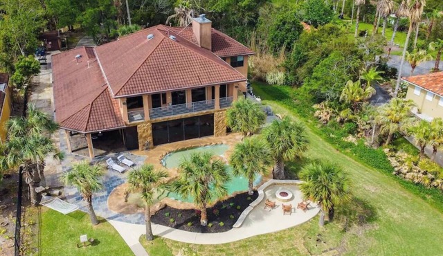 Luxury Waterfront Estate w/Heated Pools, Private Pier & Walk to Boardwalk