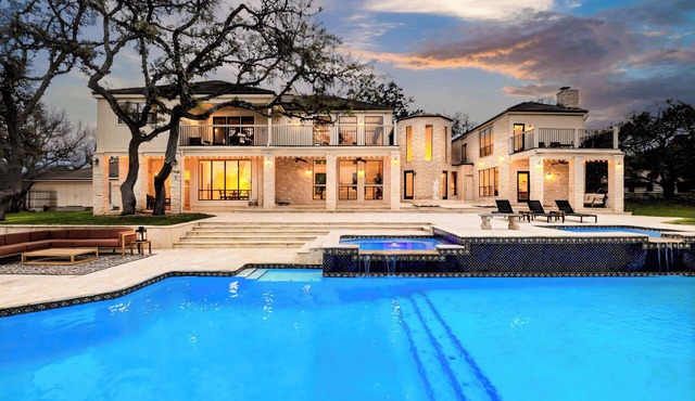 Majestic Oak: 6500 sq ft Luxury Estate with Private Resort Pool, Spa, & Games