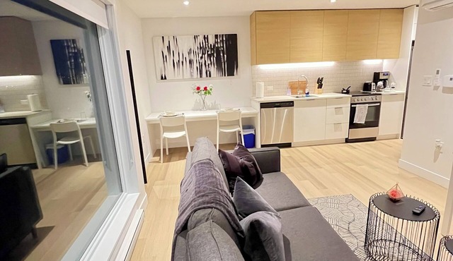 Mid-Town Luxurious 1br condo w/FREE parking
