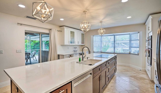 Pool Access & Beach Gear! Canalfront Naples Home