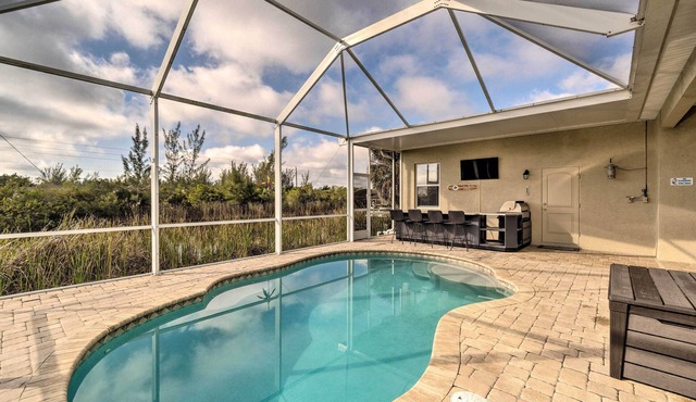 Port Charlotte Canalfront Home w/Pool & Dry Bar!