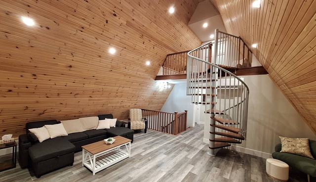 Secluded 3BR A-Frame on 25 Private Acres w/Trails, Fireplaces & Soaker Tub