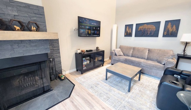 Spacious Toby Creek loft with river and mountain views