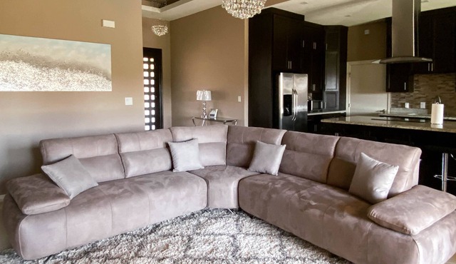 Stately Retreat | Modern Kitchen & Fenced Backyard Oasis | Patio, Pool, Grill