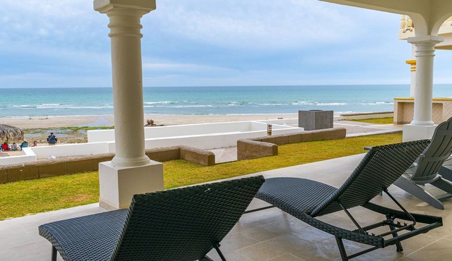 Stunning 3 Bedroom Beach Villa on Sandy Beach at Las Palmas Beachfront Resort V-16