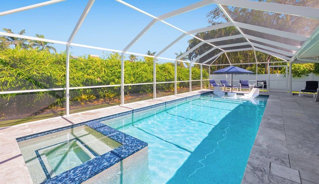 Two Master Suites, Fully Stocked Home w/Heated Pool & Spa Close to Everything